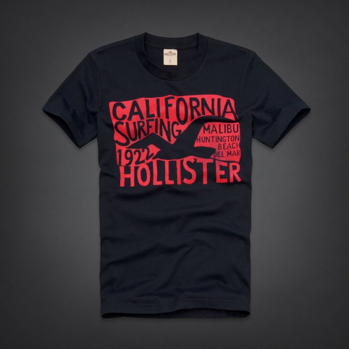 Hollister Hombres De Cuello Redondo Corto Remera HCO4055
